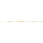 Bracelet or jaune 750/18 ct avec olives diamantées - AR-0303003-GG