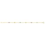 Armband 750/18 K Gelbgold mit Farbsteinen - 68FA618JV