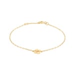 Bracelet 750/18 K Yellow Gold with Cloverleaf - 4.7280.00