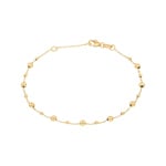 Bracelet or jaune 750/18 ct avec boules polies - AR-1830003-GG