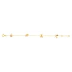 Bracelet 750/18 K Yellow Gold with pink Lacquer - 609.2-16