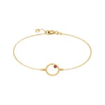 Bracelet 750/18 K Yellow Gold with Ruby