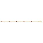 Armband 750/18 K Gelbgold mit Rubinen