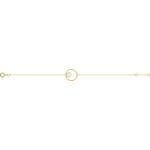 Armband 750/18 K Gelbgold mit Süsswasserzuchtperle Ø 6mm