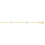 Armband 750/18 K Gelbgold mit Süsswasserzuchtperlen - 763.1P-18