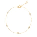 Bracelet 750/18 K Yellow Gold with Cubic Zirconia - 772Z-18