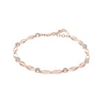 Bracelet 750/18 K Rose Gold with Diamond 0.38 ct H/si