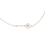 Armband 750/18 K Roségold Schlüssel mit Diamanten 0.02 ct H/si - AR-57304-RG