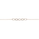 Bracelet 750/18 K Rose Gold with Diamonds 0.15 ct H/si - AR-48304-RG