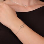 Bracelet 750/18 K White Gold 18cm - 7768GR