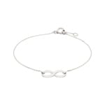 Armband 750/18 K Weissgold 18cm, Infinity