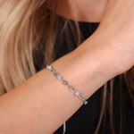 Bracelet 750/18 K White Gold with Diamond 0.38 ct H/si - AR-46479-WG