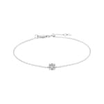 Armband 750/18 K Weissgold mit Diamanten 0.11 ct H/si
