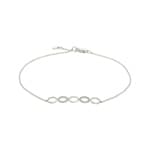 Armband 750/18 K Weissgold mit Diamanten 0.15 ct H/si