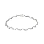 Armband 750/18 K Weissgold mit Diamanten 0.23 ct H/si