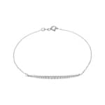 Armband 750/18 K Weissgold mit Diamanten 0.41 ct H/si