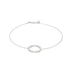Armband 750/18 K Weissgold mit Diamanten 0.50 ct H/si