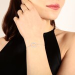 Bracelet 750/18 K White Gold with Diamonds 0.50 ct H/si - AR-71531-WG