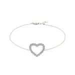 Armband 750/18 K Weissgold mit Diamanten 0.50 ct H/si