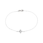 Armband 750/18 K Weissgold mit Diamanten 0.60 ct H/si