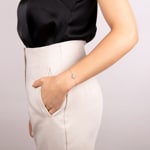 Bracelet 750/18 K White Gold with Diamonds 0.60 ct H/si - BO6WG