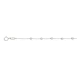 Bracelet 750/18 K White Gold with Spheres 2.5mm 19cm - BGO210519