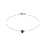 Armband 750/18 K Weissgold mit Saphir 4-Griff
