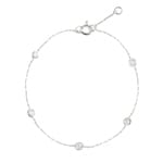 Bracelet 750/18 K White Gold with Cubic Zirconia - 772GZ-18