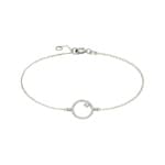 Armband 750/18 K Weissgold mit Zirkonia
