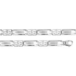 Bracelet 925 Silver 7.6mm - 21cm - AR-0003-SI