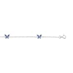 Bracelet Argent 925 rhodié 14cm, Papillon
