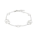 Armband 925 Silber rhodiniert 18cm - AABZ9618