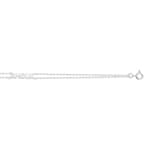 Armband 925 Silber rhodiniert 19cm, Amour