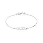Bracelet Argent 925 rhodié 19cm, Ananas