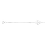 Armband 925 Silber rhodiniert 19cm, Kaktus