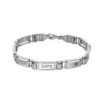 Armband 925 Silber rhodiniert 8.5mm - 21cm - AB9250012