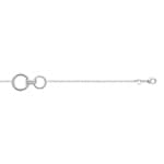 Armband 925 Silber rhodiniert Maillons 18cm