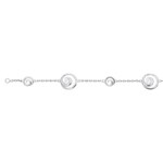 Armband 925 Silber rhodiniert mit Zirkonia 18cm - 313591.1