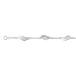 Armband 925 Silber rhodiniert mit Zirkonia 18cm - ASBI61Z18