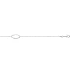 Bracelet 925 Silver rhodium-plated with Cubic Zirconia 18cm