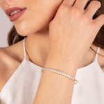 Armreif 750/18 K Gelbgold mit Diamanten 0.78 ct H/si - AR-43770-GG