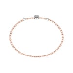 Bangle 750/18 K Rose and White Gold with Diamonds 0.12 ct H/si - AR-1560094-RG