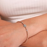 Bangle 750/18 K Rose and White Gold with Diamonds 0.12 ct H/si - AR-1560094-RG