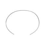 Armreif offen 925 Silber rhodiniert 58 x 48mm - 333311