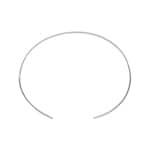 Bracelet Jonc ouvert Argent 925 rhodié 58 x 48mm - 333313