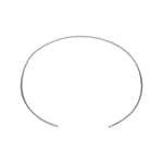 Armreif offen 925 Silber rhodiniert 58 x 48mm - 333315