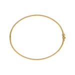 Bracelet Jonc ouvrant ovale or jaune 750/18 ct 3mm - 52x62mm - 374.3PM