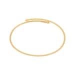 Armreif oval 750/18 K Gelbgold mit polierten Kugeln - AR-0018549-GG
