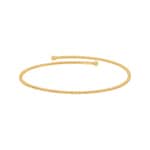 Armreif oval 750/18 K Gelbgold mit polierten Kugeln - AR-0018549-GG