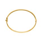 Armreif oval 750/18 K Gelbgold verziert 6mm - 54x60mm - 378